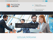 Tablet Screenshot of passion4work.hu